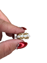 Load image into Gallery viewer, GOLD AND LINE OF PEARLS EARCUFF
